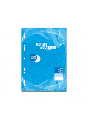 Doubles feuilles blanches A4 80p