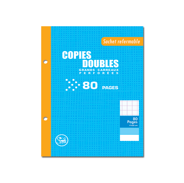 COPIES DOUBLES PERFOREES 17X22 80P SEY 55G SYRTA