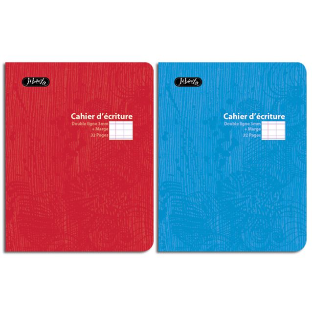 CAHIER D'ECRITURE 17X22 32P SEY 3mm 12/12 90G LIBERTA