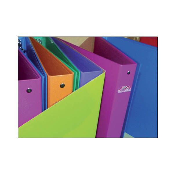 CLASSEUR 4 ANN UNI COULEURS ASSORTIS DOS 7,5 cm LUXUS