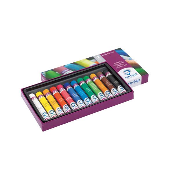 SET DE 12 PASTELS A L'HUILE