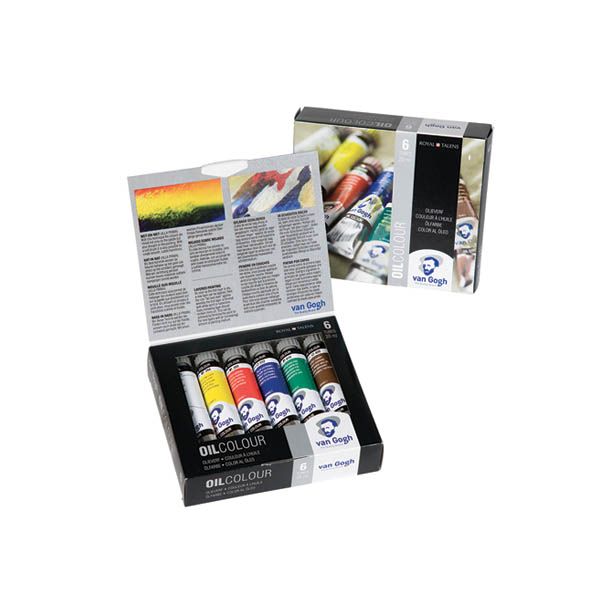 SET DÉBUTANT 6 TUBES 20ML COULEURS À L'HUILE