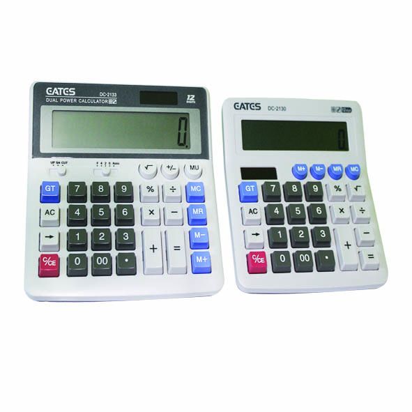 CALCULATRICE REFDC-2133 CLRS ASS BLANC/NOIR