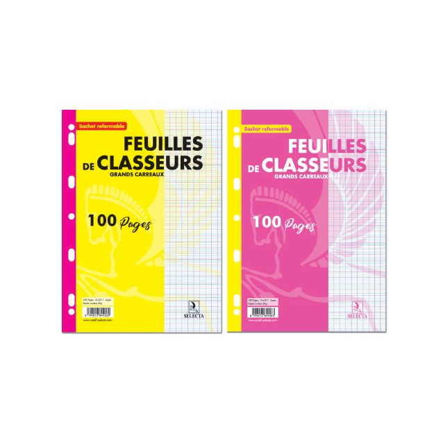 FEUILLETS MOBILES BLEU A4  SEY  60G SELECTA