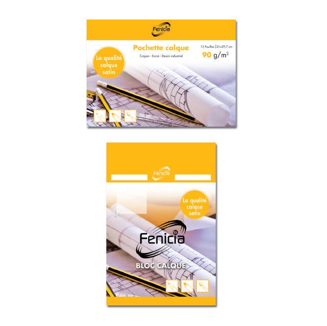 POCHETTE CALQUE  A4 90G FENICIA