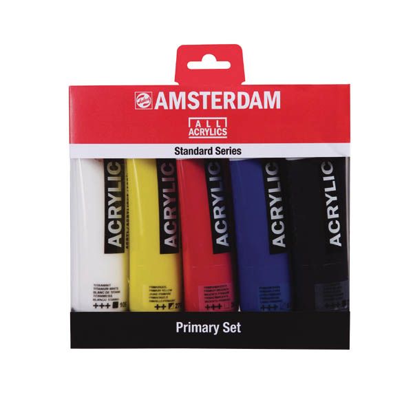 SET ASSORTIMENT 5 TUBES 120ML COULEURS PRIMAIRES