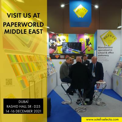 NOUS EXPOSONS AU SALON DE PAPERWORD MIDDLE EAST !