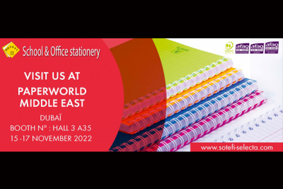 Nous participons au salon Paperworld middle east